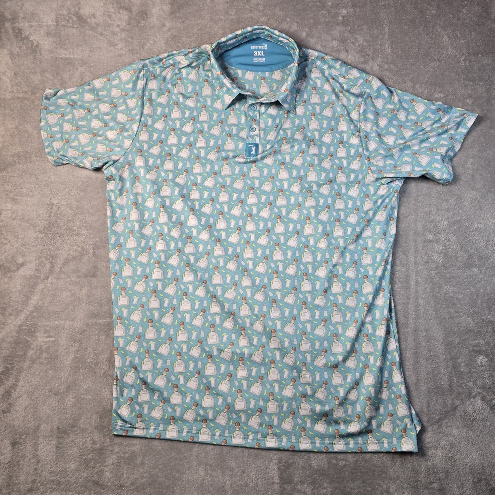 Bogey Bros Golf Co Tequila Golf Polo Mens 3X Casual Performance